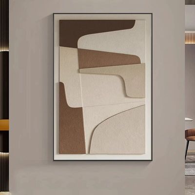 The visuals are rich and the touch is textured. Handmade Mixed Media Painting for Office Decor