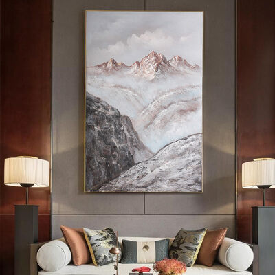 Modern Abstract Hand Painted Oil Painting Canvas Wall Art with Customized Size Landscape Scenery for Home Decor