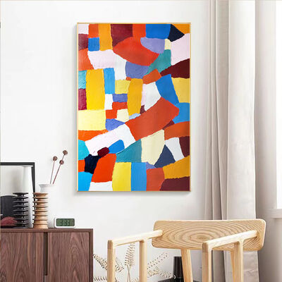Modern Abstract Style Hand Painted Oil Painting Customized Size Canvas Wall Art for Home Decor