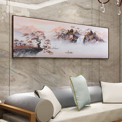 Customized Size Hand Painted Oil Painting with Hand Applied Gold Leaf and Eco-friendly Acrylics on Canvas Wall Art