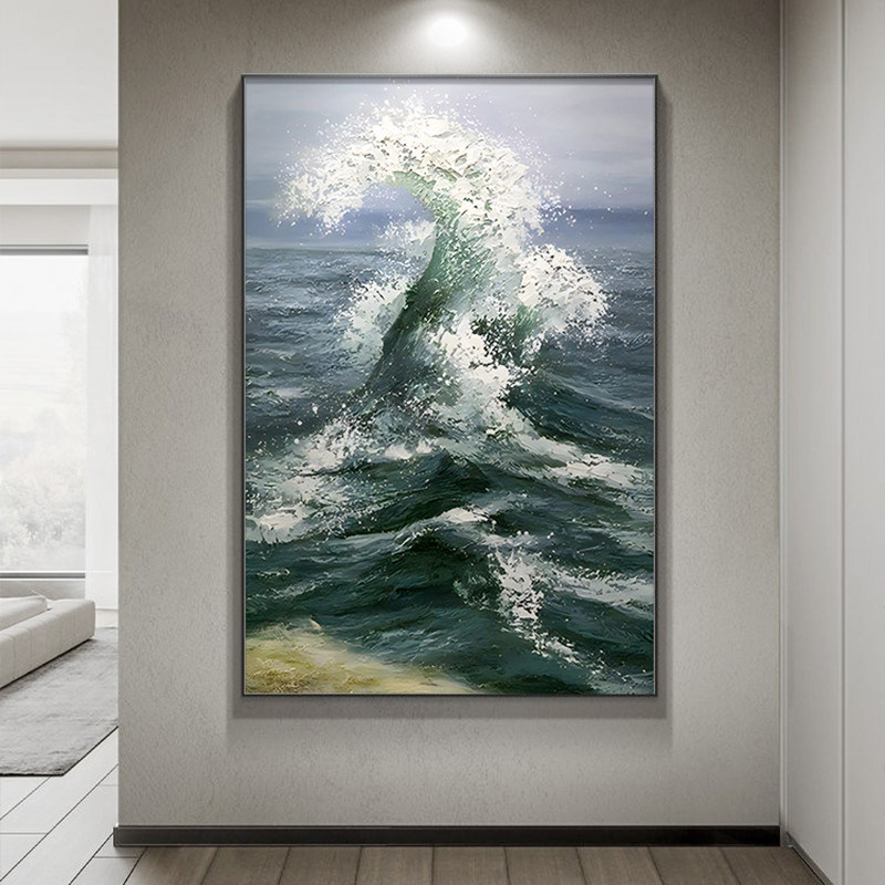 Original Pure Handmade LANDSCAPE Canvas Artwork Oil Painting for Home Decoration Customized Size Accepted